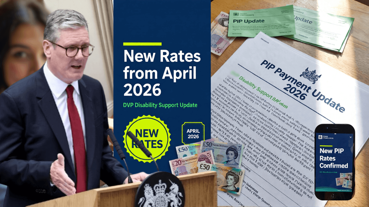New PIP Payment Rates Announced by DWP for April 2026